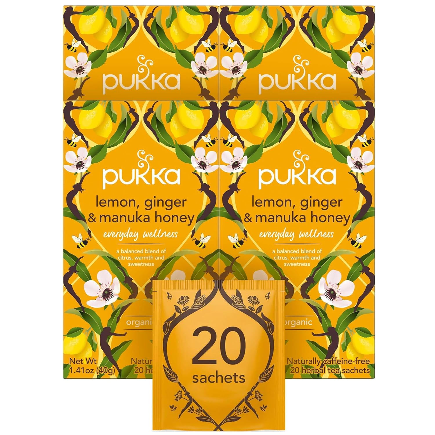 Organic Lemon Ginger Manuka Honey Herbal Tea Caffeine Free Fair organic-lemon-ginger-manuka-honey-herbal-tea-caffeine-free-fair