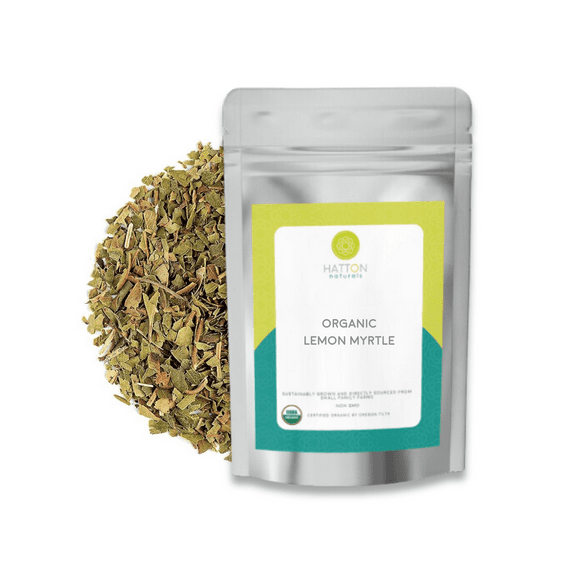 Organic Lemon Myrtle Cut and Sifted - 1lb bag - Premium, USDA Certified - Loose leaf Tea - Herbs