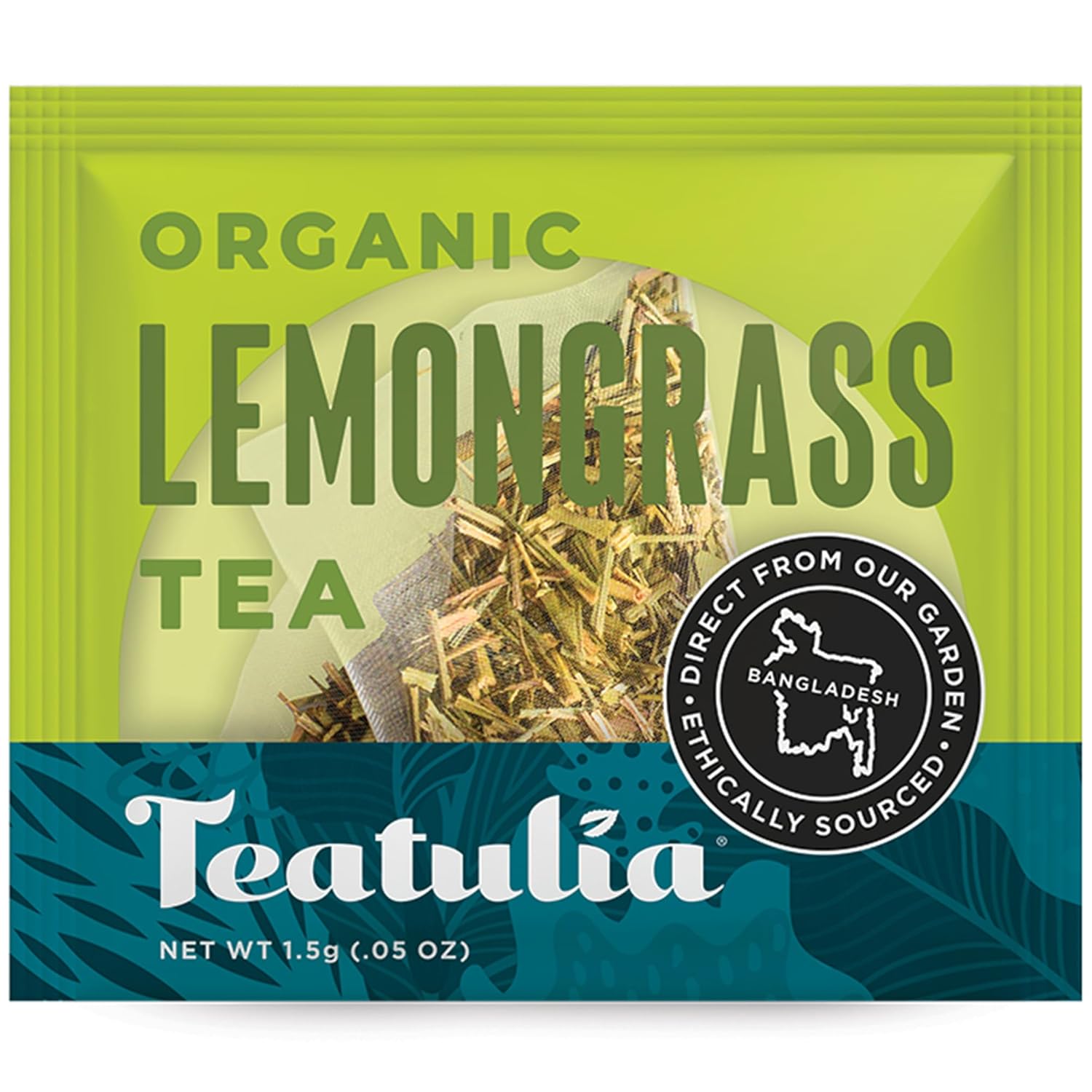 Organic Lemongrass ea + Bay Leaf ea Bags (50 Wrapped ea Bags) Whole
