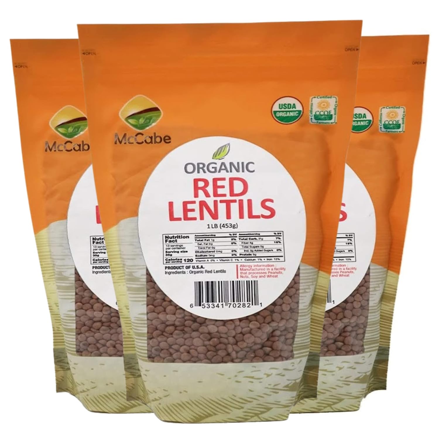 Organic Lentils Lentils Dry Rich with Fiber & Minerals USDA and