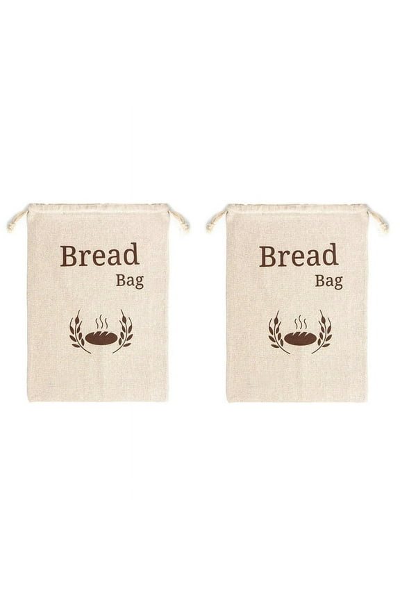 Organic Linen Bread Bag Reusable Bags Food Storage Eco