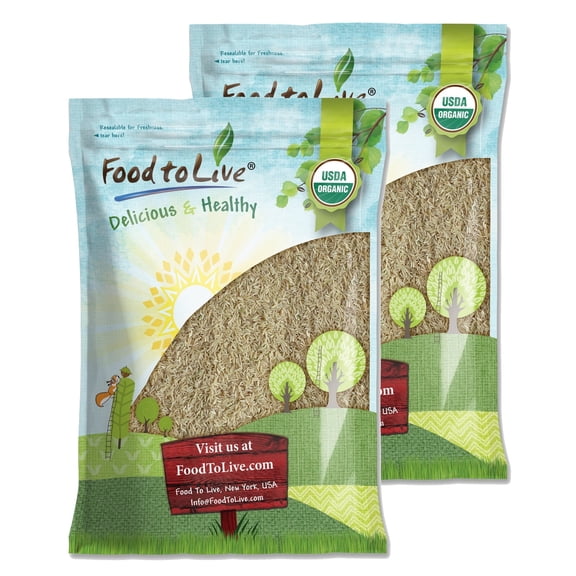Organic Long Grain Brown Rice, 25 Pounds  Non-GMO, Raw, Vegan, Kosher  by Food to Live