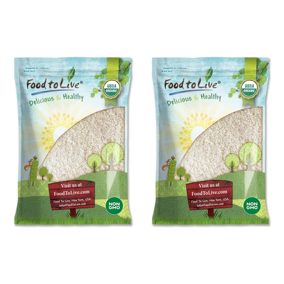 Organic Long Grain White Rice, 16 Pounds — Non-GMO, Kosher, Vegan, Raw - by Food to Live