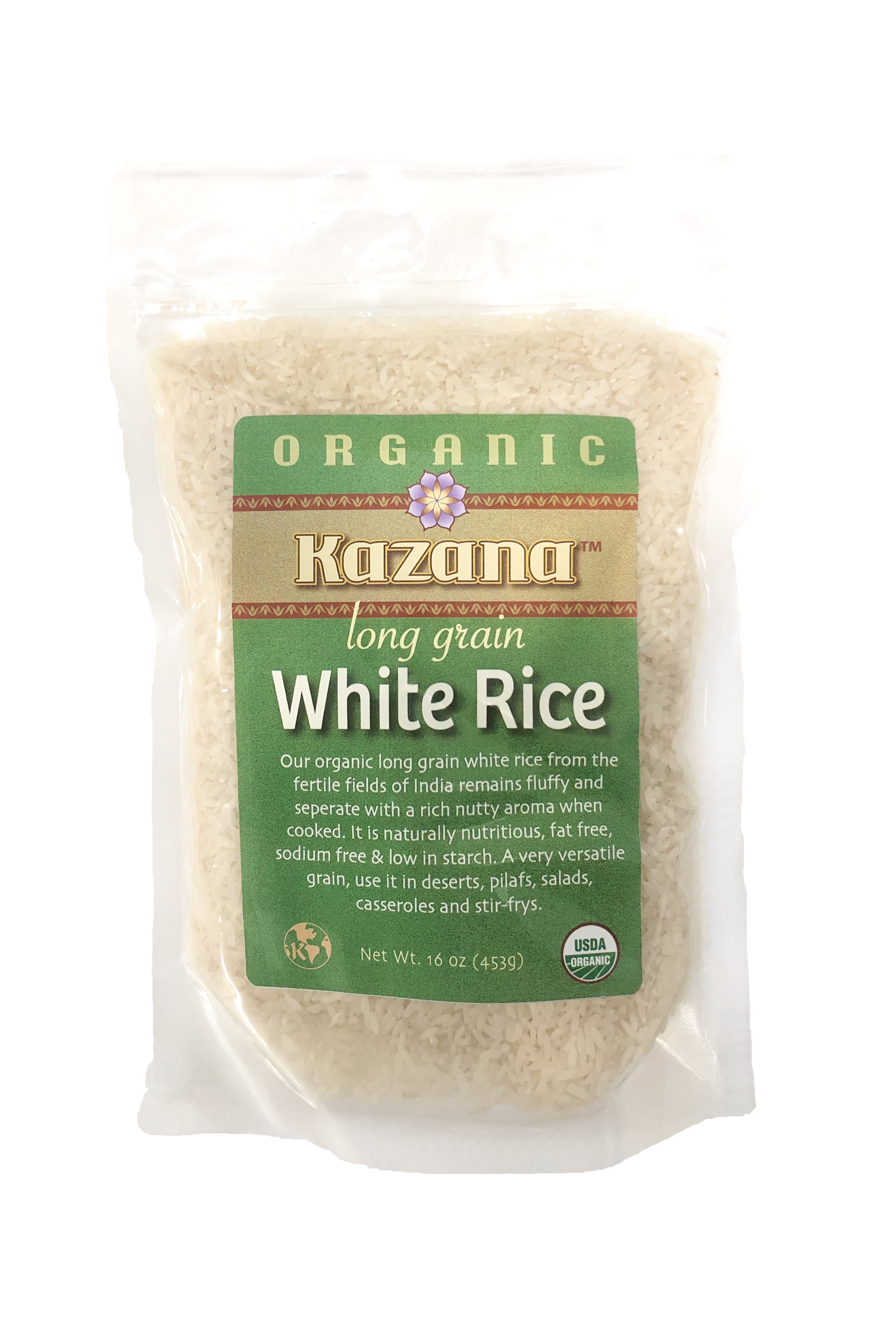 Organic Long Grain White Rice, 16oz (453g) - Walmart.com