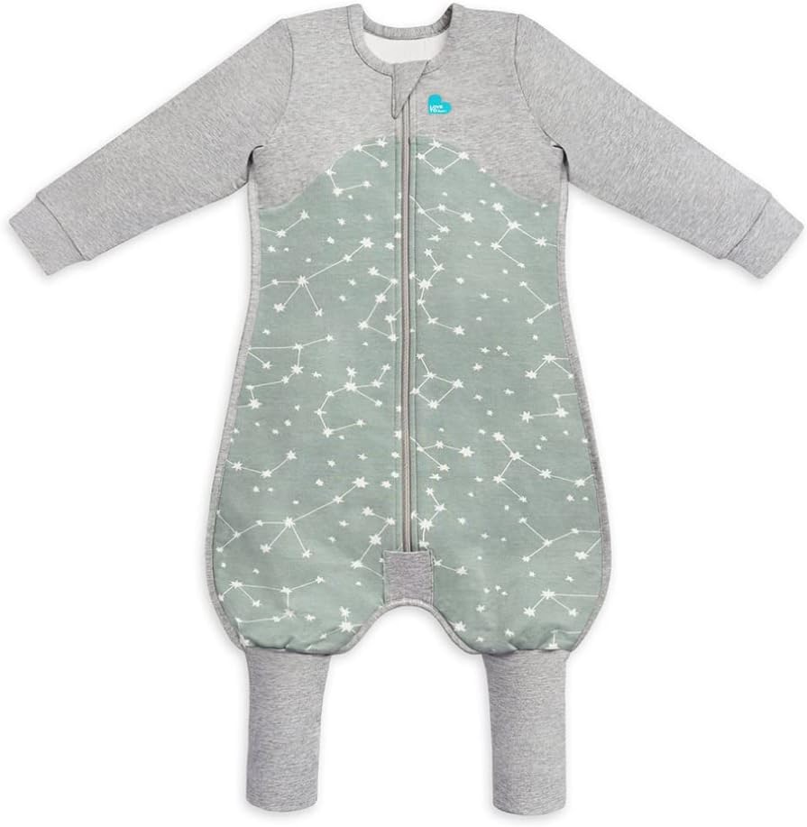 Organic Long Sleeve Baby Sleep Suit, Super Soft Temp Regulating Sleeping Sack, All Seasons