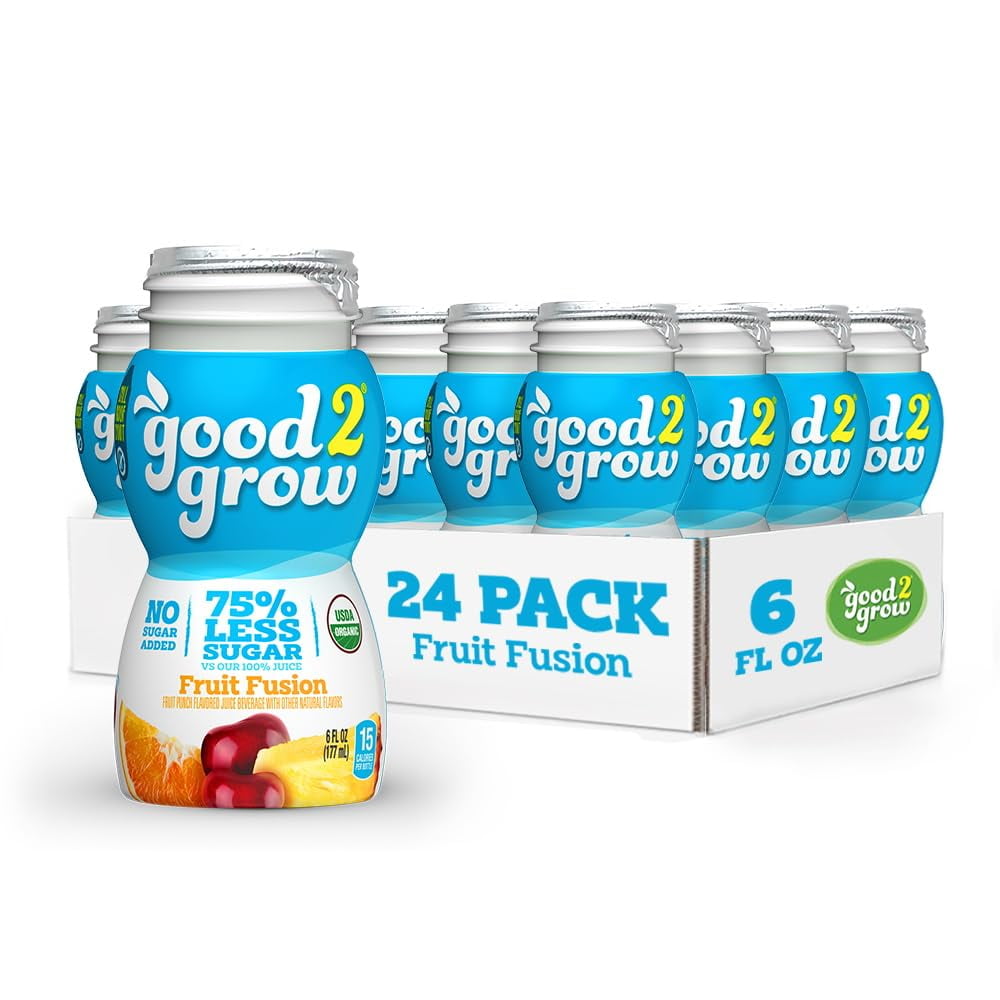 Organic Low Sugar Fruit Fusion Juice 24pack of 6Ounce BPAFree Juice