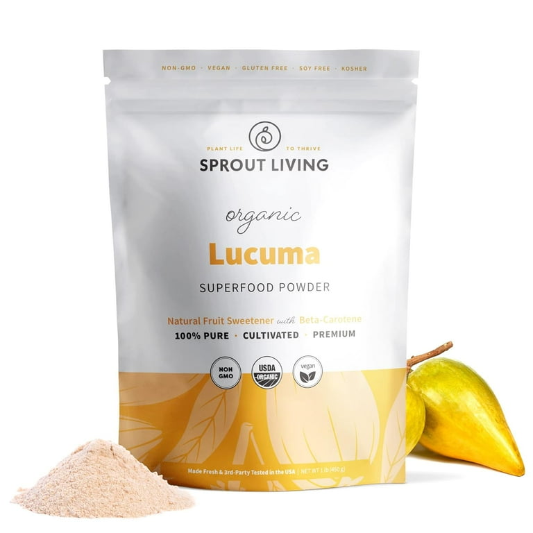 Organic Lucuma Fruit Powder Antioxidants Natural Sweetener Superfood 1 lb Walmart