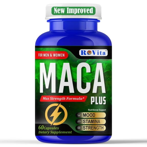 Organic Maca Root Capsules for Women - Herbal Hormone Balance for Women & Men