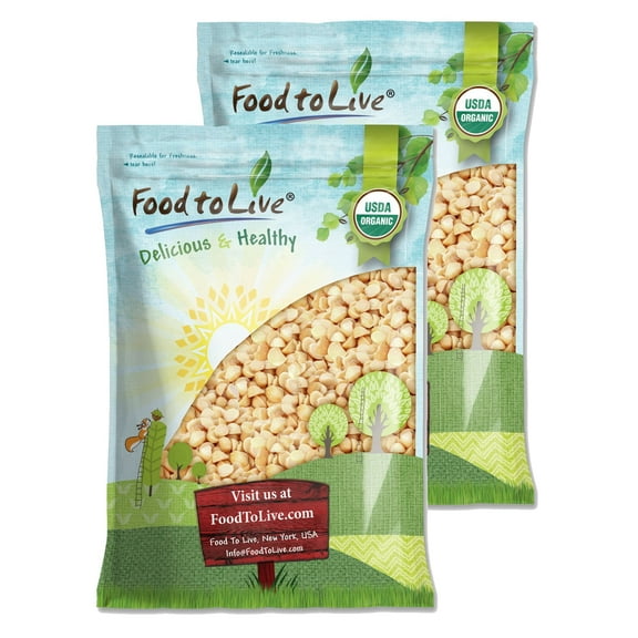 Organic Macadamia Nut Pieces, 25 Pounds Non-GMO, Kosher, Raw by Food to Live