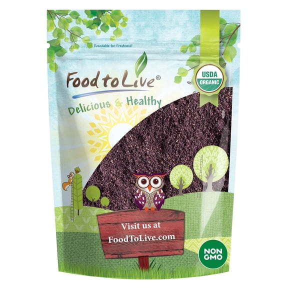 Organic  Freeze-Dried Maqui Berry Powder, 0.25 Pounds  — Non-GMO, Raw, Vegan — by Food to Live