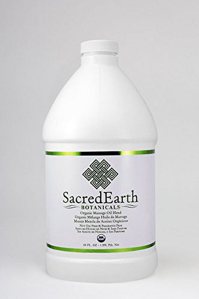 Organic Massage Oil Blend (½ Gallon) Unscented, Nut Oil Free, Gluten Free and USDA Certified