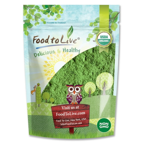 Organic Matcha Green Tea Powder, 0.25 Pounds Non-GMO, Raw, Vegan, Kosher by Food to Live