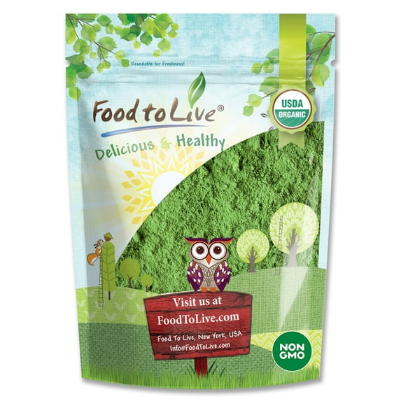 Organic Matcha Green Tea Powder, 1 Pound — Non-GMO, Raw, Vegan, Kosher — by Food to Live