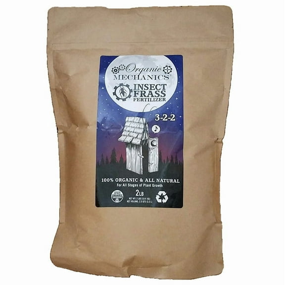 Organic Mechanics Insect Frass Fertilizer- 2lb Bag