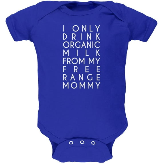Organic Milk Free Range Mommy Royal Soft Baby One Piece - 3-6 months