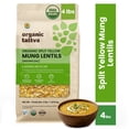 thumbnail image 1 of Organic Tattva Yellow Split Mung Beans Lentils 4LB, Dry Moong Dal, Vegan, Kosher, No Additives, Gluten Free, USDA Certified, 1 of 9