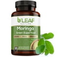 thumbnail image 1 of Organic Moringa 90 Capsules 1000mg - Immune System and Energy Booster - Pure Leaf Powder – Vegetarian Caps by B'Leaf Nature, 1 of 6