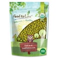 thumbnail image 1 of Organic Mung Beans, 8 Ounces – Non-GMO, Kosher, Raw, Sproutable, Vegan, Sirtfood, Bulk – by Food to Live, 1 of 8