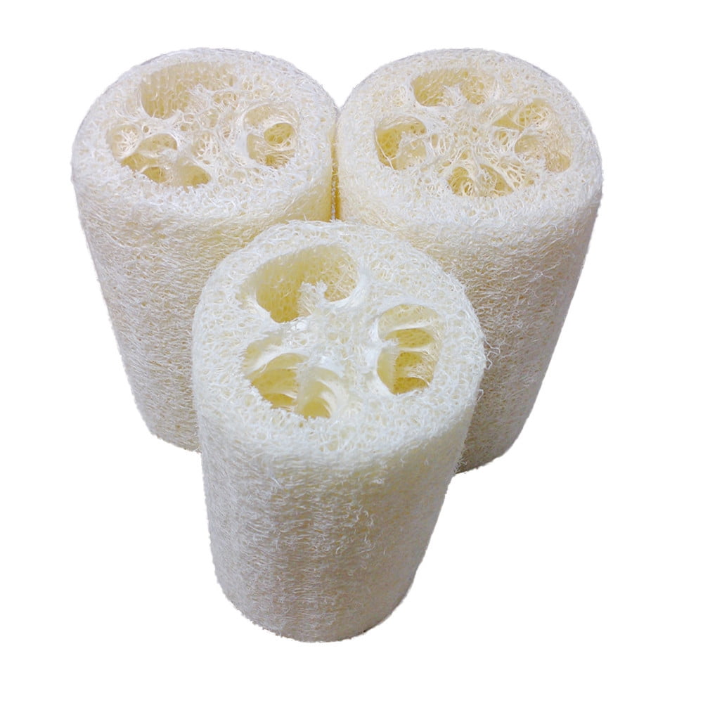 Organic Natural Loofah Sponge, 3“ Natural Loofah Exfoliating Body