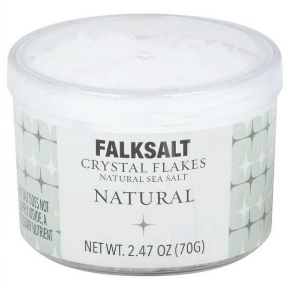 FALKSALT | Organic Natural Sea Salt Flakes 2.47oz. | Gourmet Finishing Sea Salt Flakes | Non-GMO, Kosher and Halal Certified