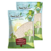 Organic Navy Beans, 25 Pounds — Non-GMO, Kosher, Raw, Vegan — by Food to Live