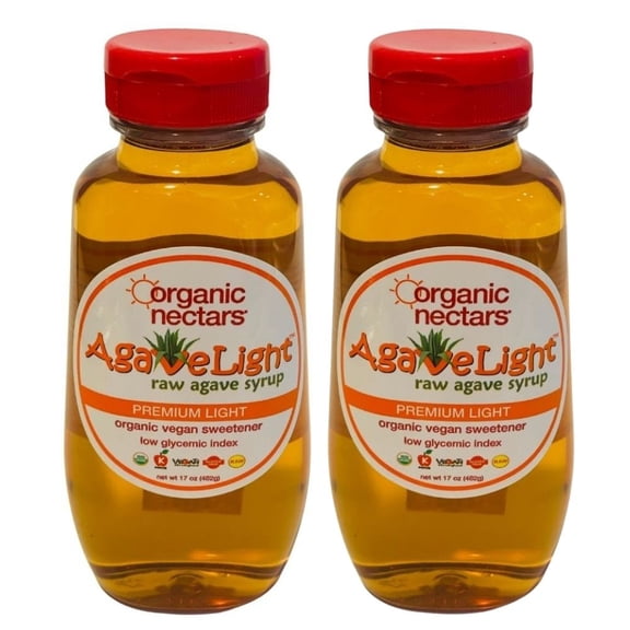 Organic Nectars Light Agave Syrup 2 pack