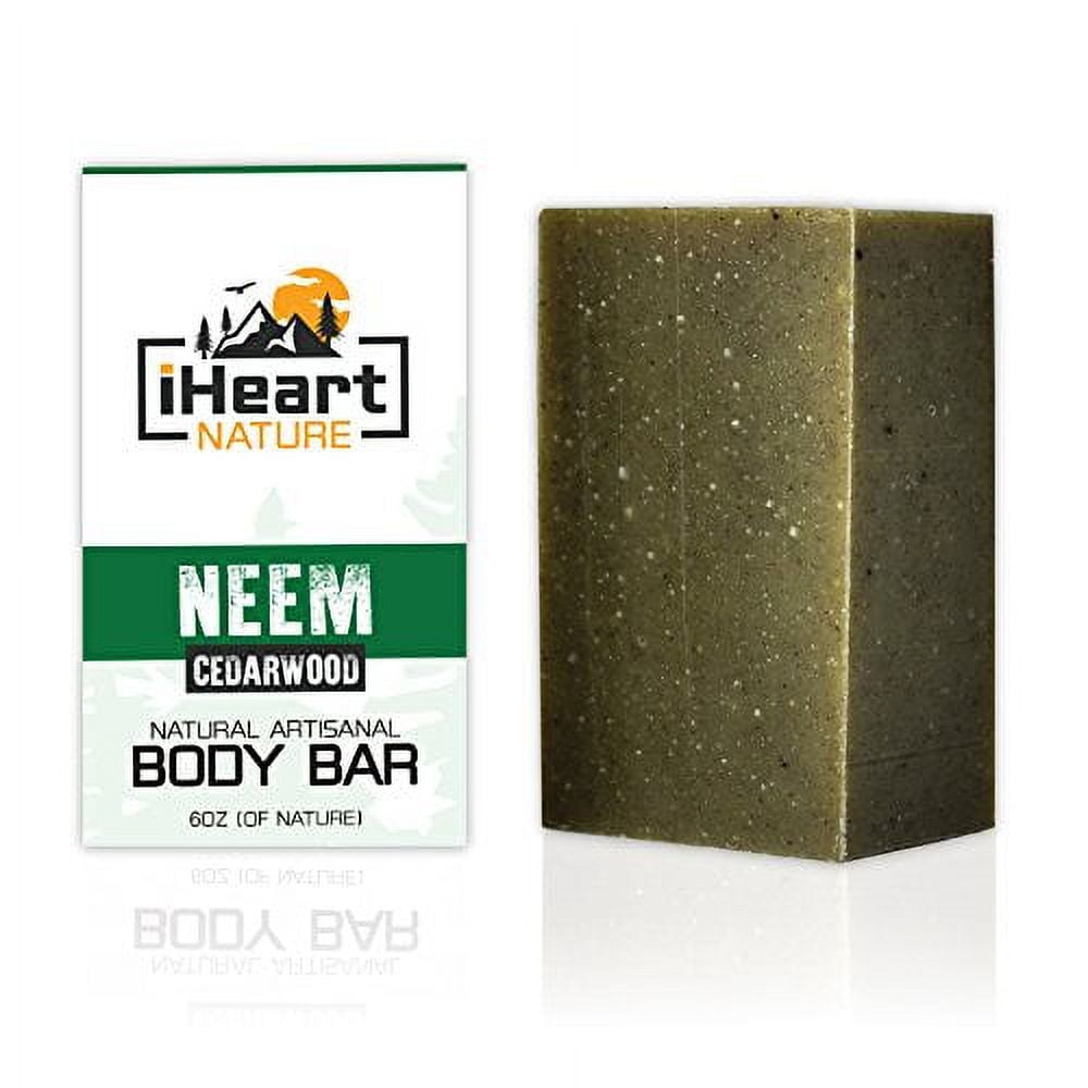 Organic Neem Soap Bar (Large 6 Ounce) Made in USA (Neem Helps With ...