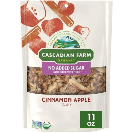 Organic No Added Sugar Cinnamon Apple Granola (Pack of 32)