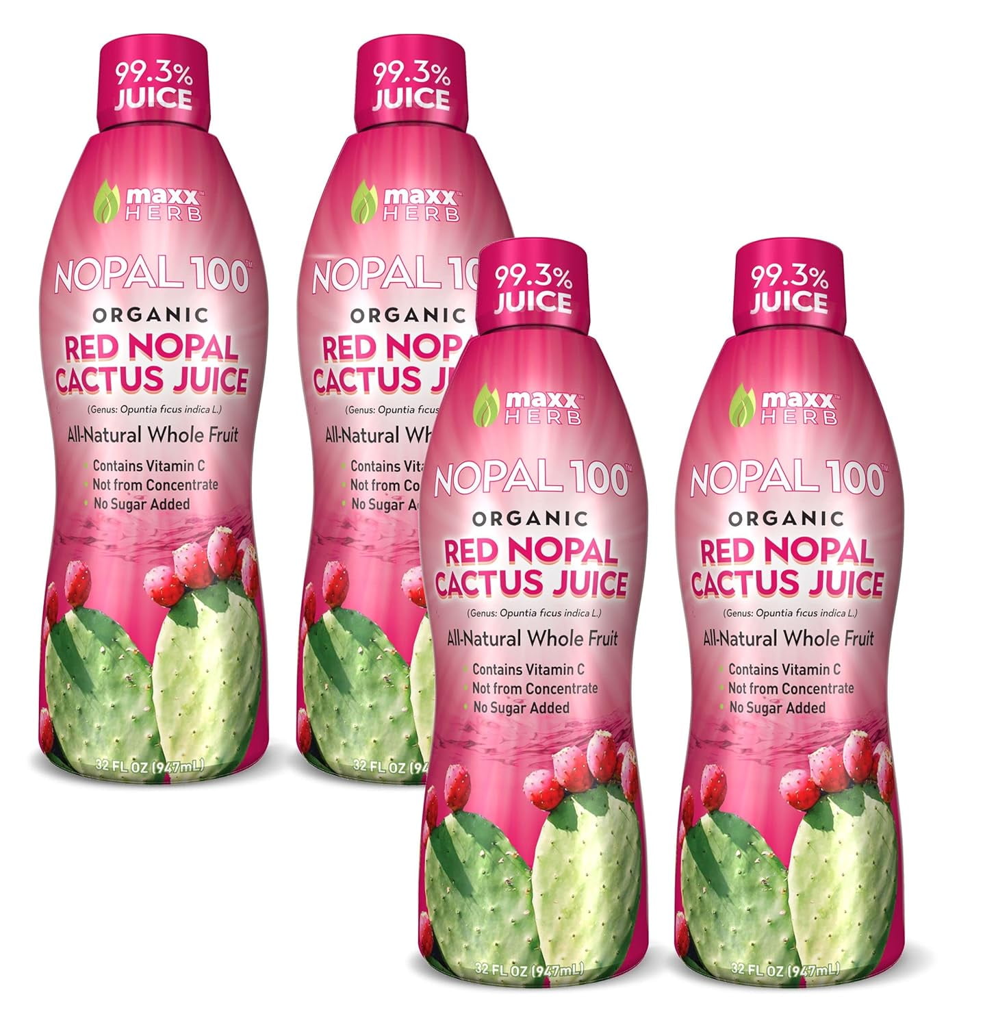 Organic Nopal Cactus Juice, Prickly Pear Juice Antioxidant Super