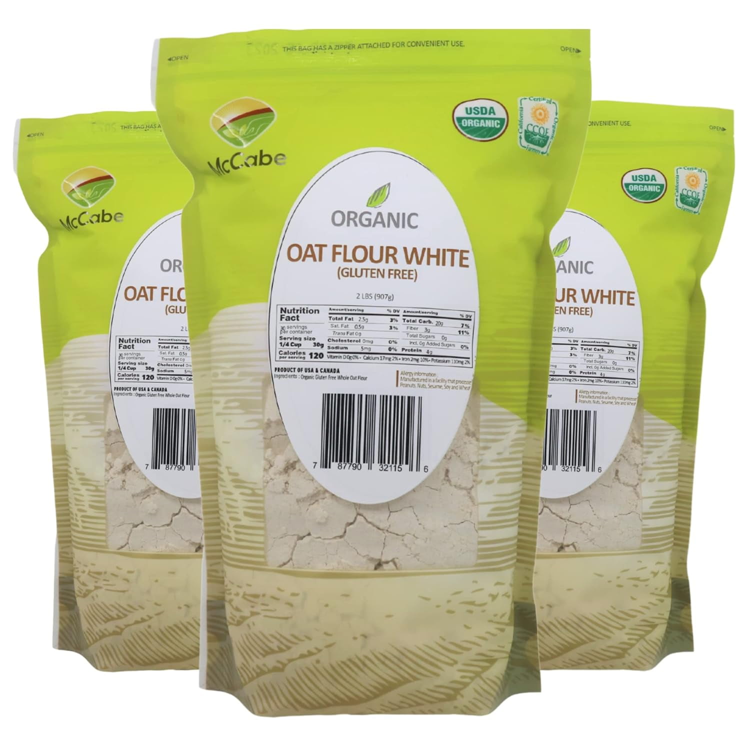 Organic Oat Flour White Oat Flour Organic Rich with Fiber
