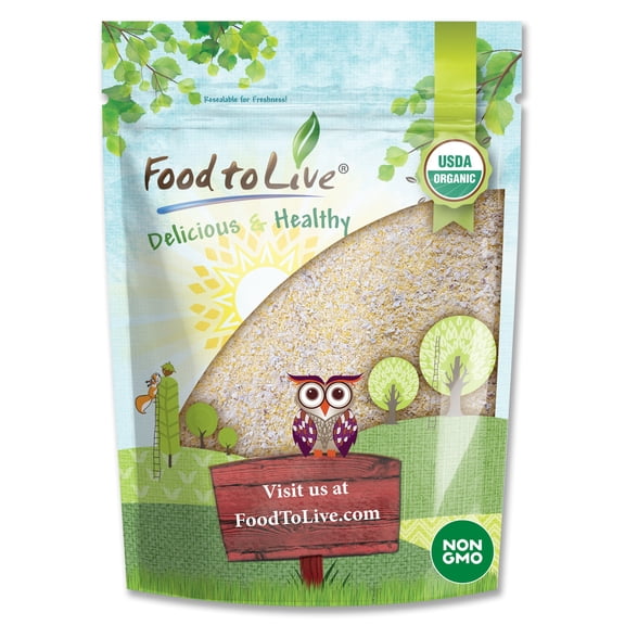 Organic Old Fashioned Cornmeal Coarse, 1.5 Pounds Non-GMO, Kosher, Raw by Food to Live