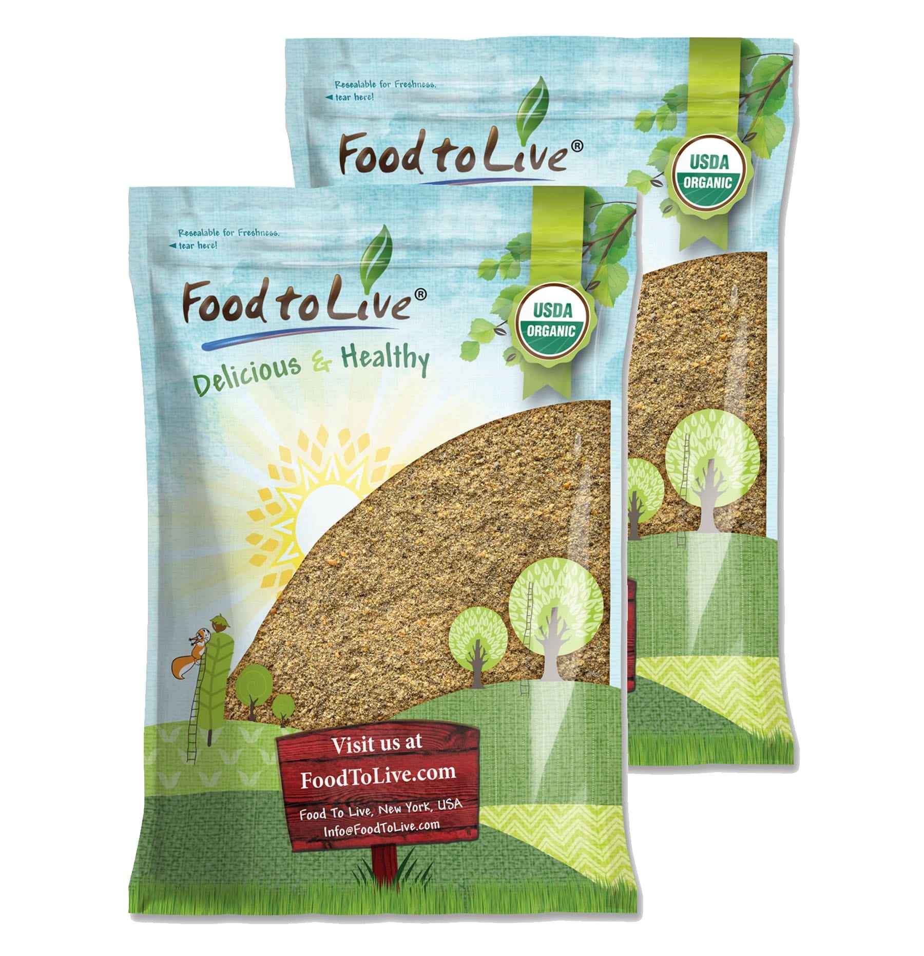 Organic Omega Power Flax and Chia Seeds Blend, 16 Pounds — Cold-Milled from Whole Raw Chia and Flax Seeds, Non-GMO, Vegan, Kosher, Bulk. Rich in Omega 3 Fatty Acids. Perfect for Smoothies and Shakes