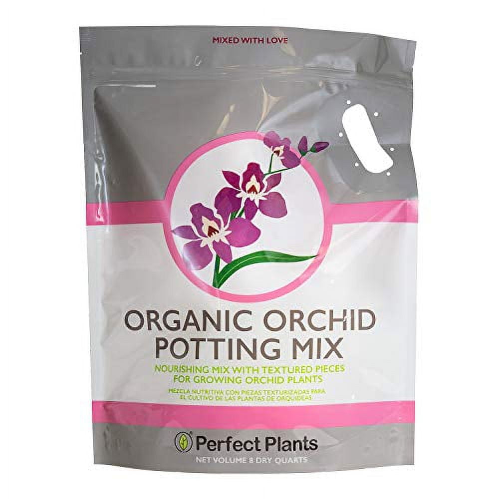Organic Orchid Potting Mix with Charcoal and Pine Bark - 8 Quarts