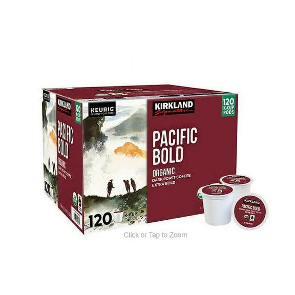 Organic Pacific Bold Dark-Roast Coffee, 120 K-Cup Pods
