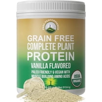 Organic Paleo Grain Free Plant Based Raw Vegan Protein Powder. Amazing Amino Acid Profile and Less Than 1g of Sugar. with Hemp and Pea Protein Vanilla Flavored