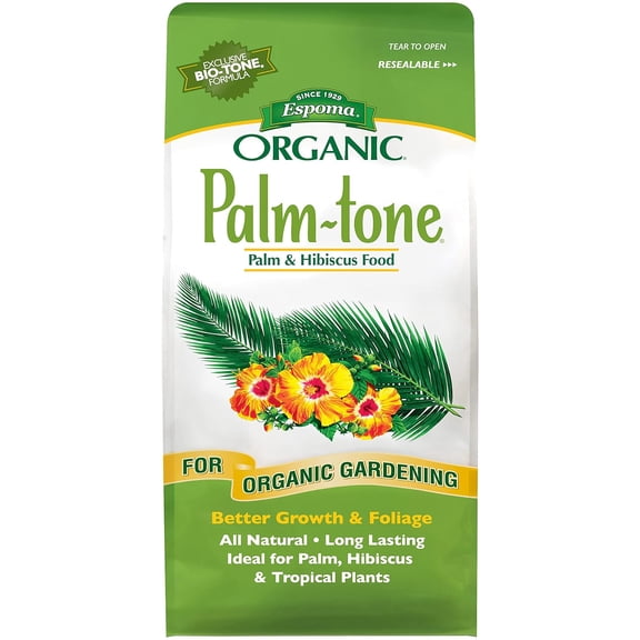 Organic Palm-Tone 4-1-5 Natural & Organic Plant Food; 4 lb. Bag; Organic Fertilizer for Palm, Hibiscus, & Tropical Plants