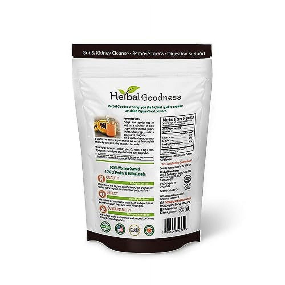 Organic Papaya Seeds Parasite Cleanse 4oz 10x Provides Health Support
