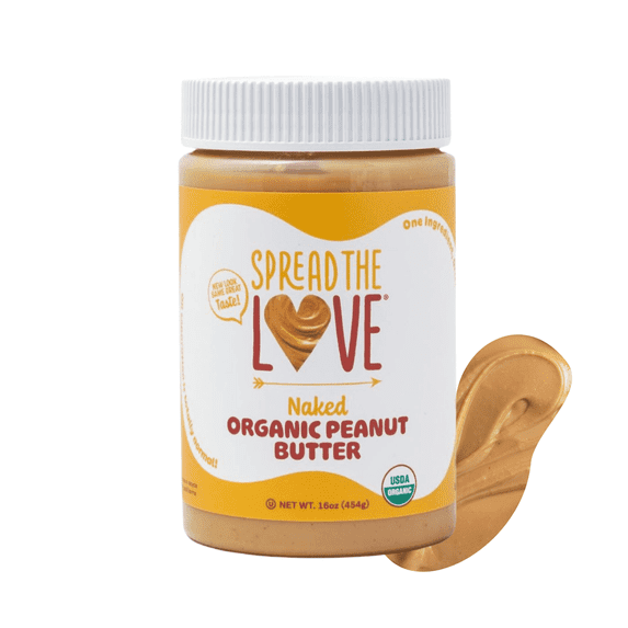 Organic Peanut Butter, Creamy, Palm-Oil Free, No Salt, 7g Protein, 16 oz