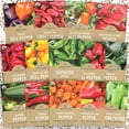 thumbnail image 1 of Organic Pepper Seeds (Sweet and Hot) NSD3&nbsp;Variety Pack - Individual Packs - 2025 Season - Cayenne, Orange Habanero, Shishito and More! for Indoor & Outdoor Planting (Non-GMO, Certified Organic), 1 of 3