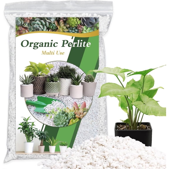 Organic Perlite for Plants, Enhances Soil Drainage and Aeration, Perfect Perlite for Plants Indoor & Outdoor, Horticultural Perlite for Gardening, Perfect for Potting Mixes, 2QT