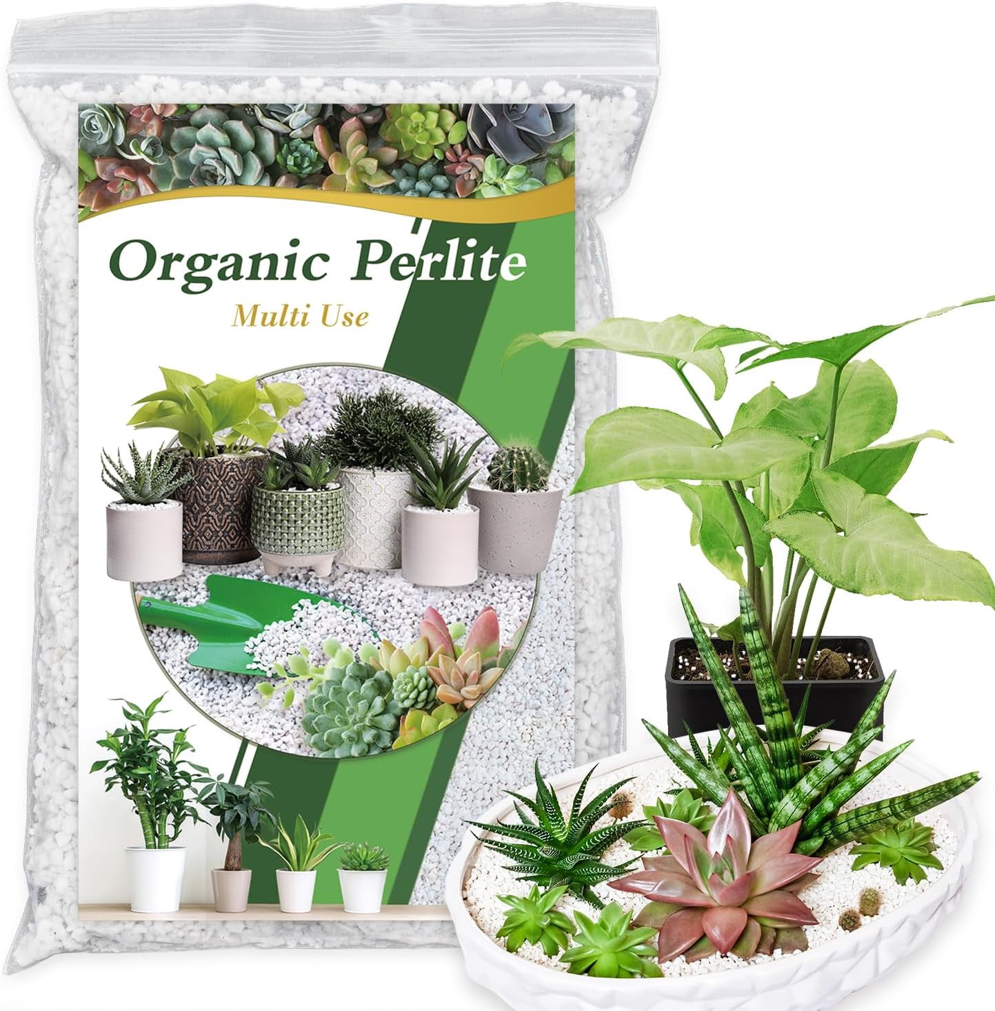 Pearlight Organic Perlite for Plants, Enhances Soil Drainage and Aeration ...