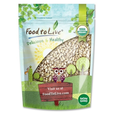 Organic Pine Nuts, 0.5 Pounds — Non-GMO, Kosher, Raw, Vegan — by Food to Live