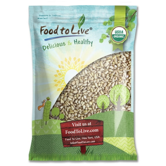 Organic Pine Nuts, 12 Pounds Non-GMO, Kosher, Raw, Vegan by Food to Live