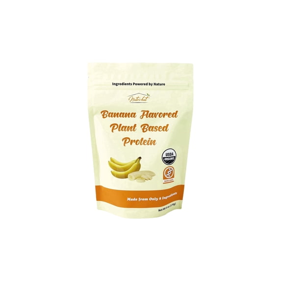 Nutri-hut Organic Plant Based Protein Powder Banana (6 oz / 5 Servings)