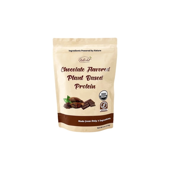 Nutri-hut Organic Plant Based Protein Powder - Chocolate (6 oz / 5 Servings)