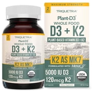 Triquetra Health Organic Plant-D3 + K2 5000 IU Capsules