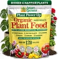 thumbnail image 1 of Organic Plant Food with Beneficial Microbes, Fast Acting Vegan Fertilizer for Vegetable Garden, Outdoor & Indoor Plant Fertilizer, Miracle Growth for Plants Concentrated Value 500GR Makes 120 gallons, 1 of 16