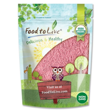 Organic Pomegranate Juice Powder, 2 Pounds — Non-GMO, Kosher, Raw, Vegan — by Food to Live