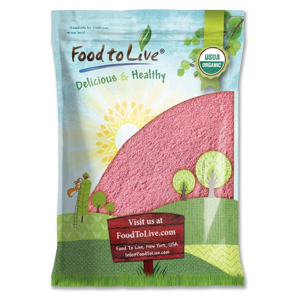 Organic Pomegranate Juice Powder, 8 Pounds Non-GMO, Kosher, Raw, Vegan by Food to Live