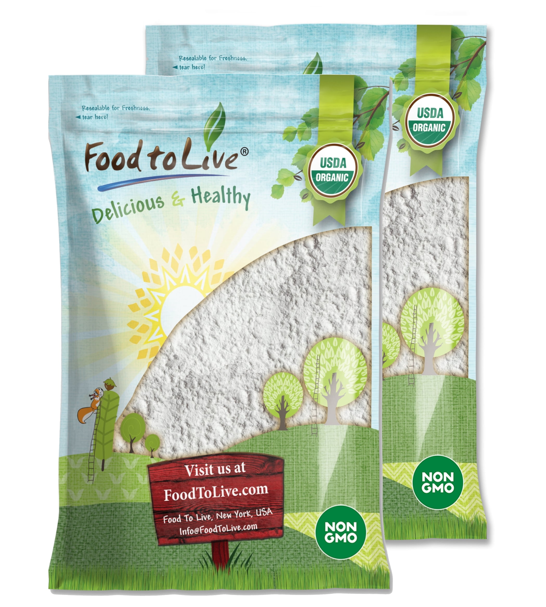 Organic Potato Starch, 16 Pounds — Non-GMO, Vegan, Kosher — by Food to Live